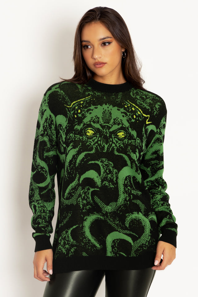 Cthulhu Oversized Knit Sweater