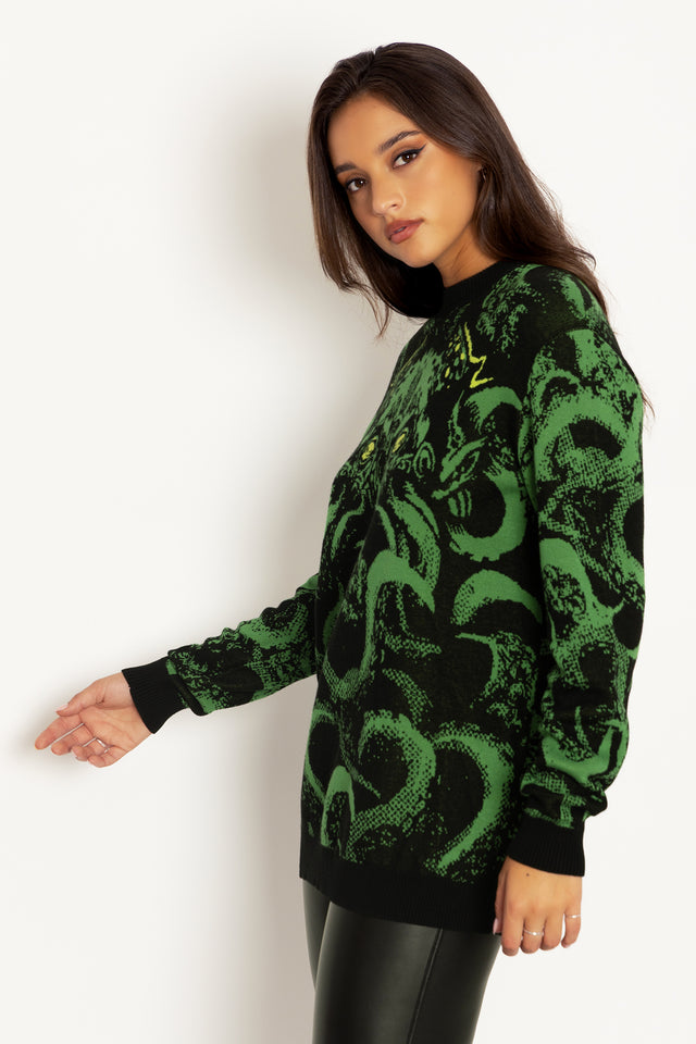 Cthulhu Oversized Knit Sweater