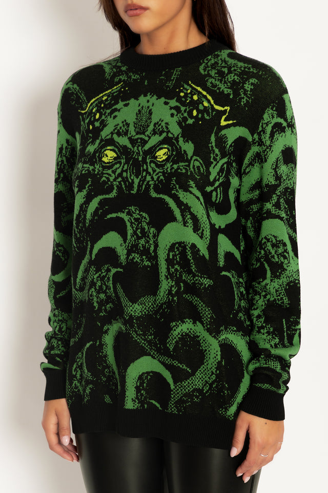 Cthulhu Oversized Knit Sweater