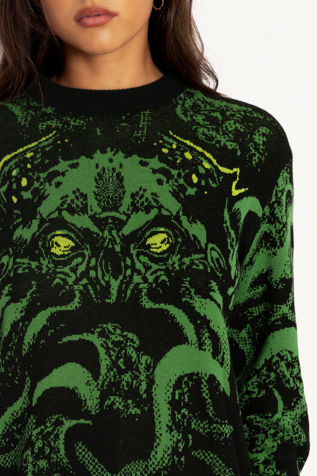 Cthulhu Oversized Knit Sweater