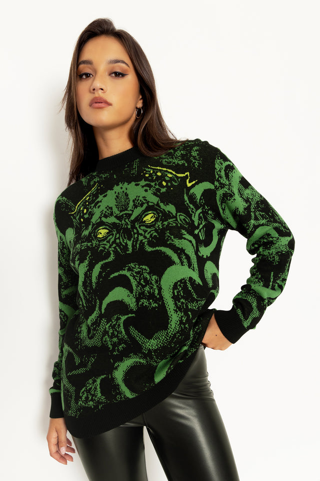 Cthulhu Oversized Knit Sweater