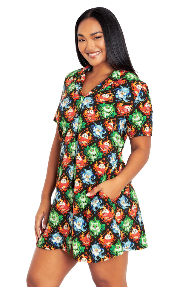 pokemon shirts dress Pokmon Classics Jigglypuff Fitted Dress Shirt - Men