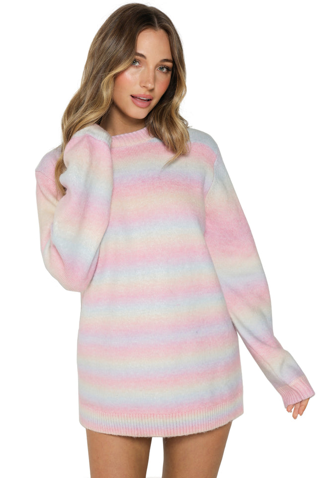 Pastel Rainbow Snuggle Sweater