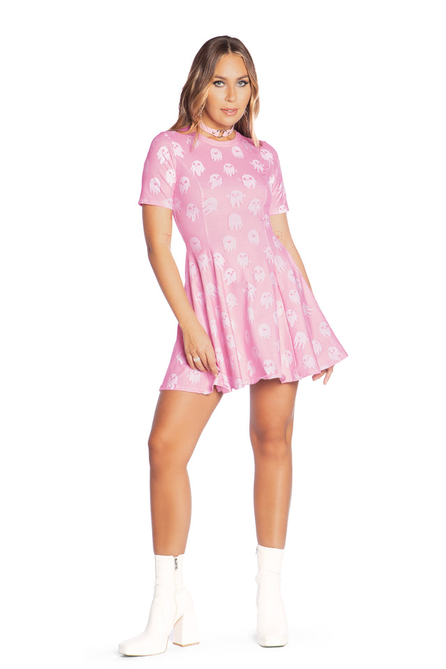 Good Spirits Pink Evil Tee Dress