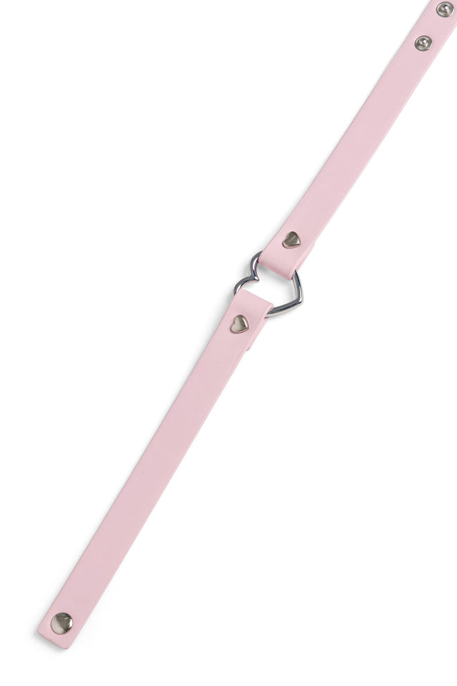 Pink Heart Choker