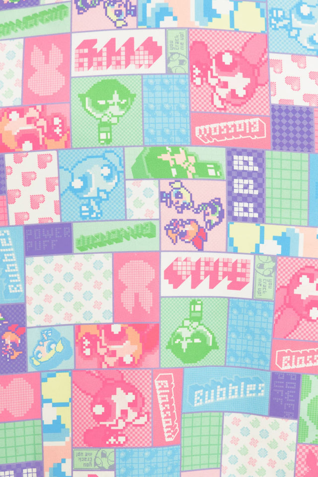 Pixellated Powerpuff Work It Skater Dress Swatch 