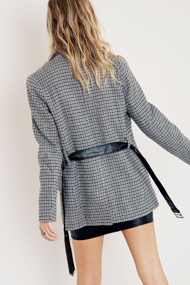 Plaid Black Blazer