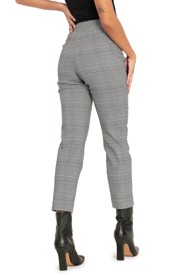BlackMilk Clothing - Plaid Mono Cigarette Pants