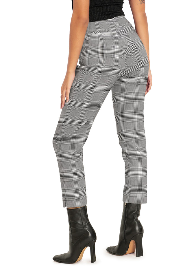 BlackMilk Clothing - Plaid Mono Cigarette Pants
