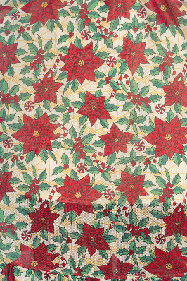 Poinsettia Tea Party Dress Swatch 