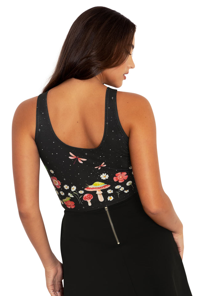 BlackMilk Clothing - Poison Fields Toastie Reversible Crop
