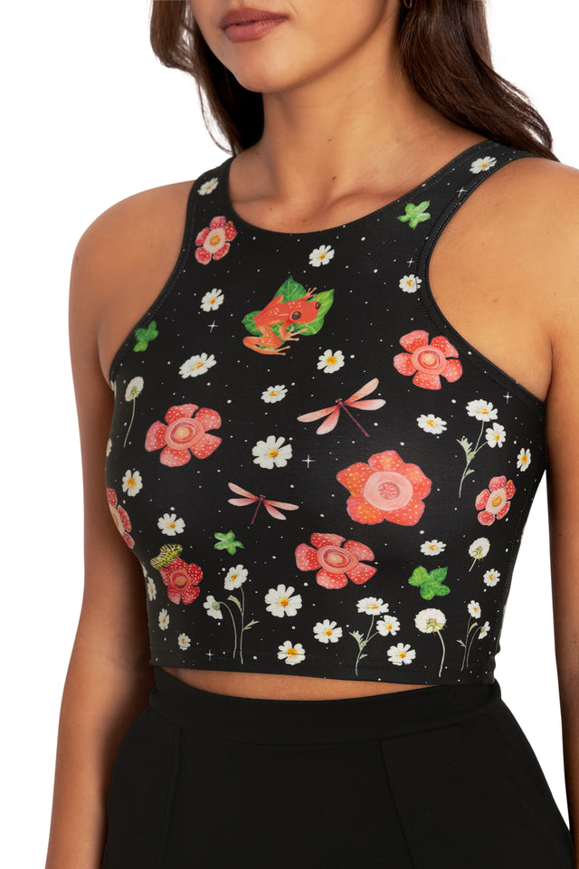 BlackMilk Clothing - Poison Fields Toastie Reversible Crop