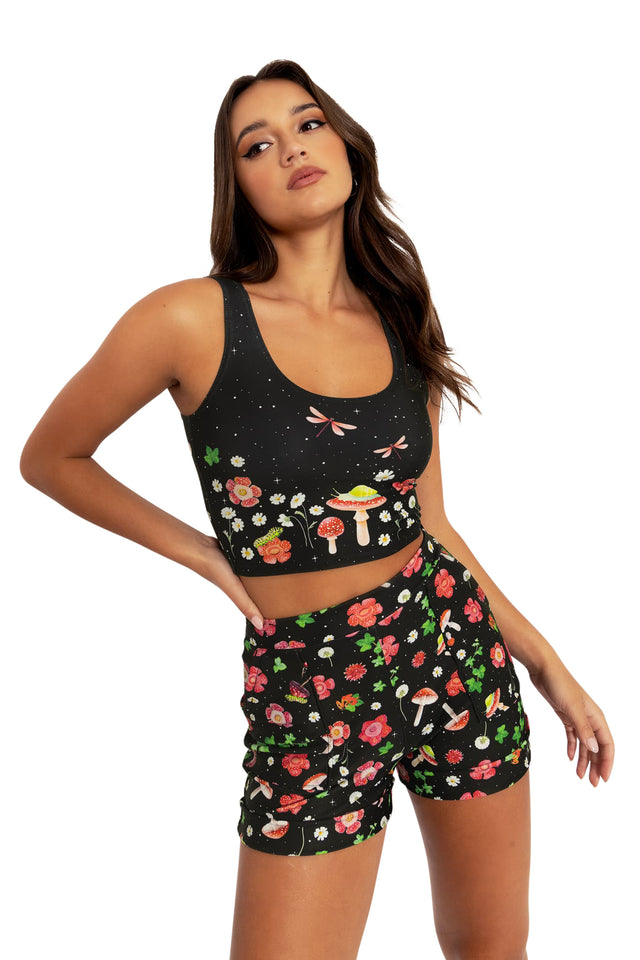 BlackMilk Clothing - Poison Fields Toastie Reversible Crop
