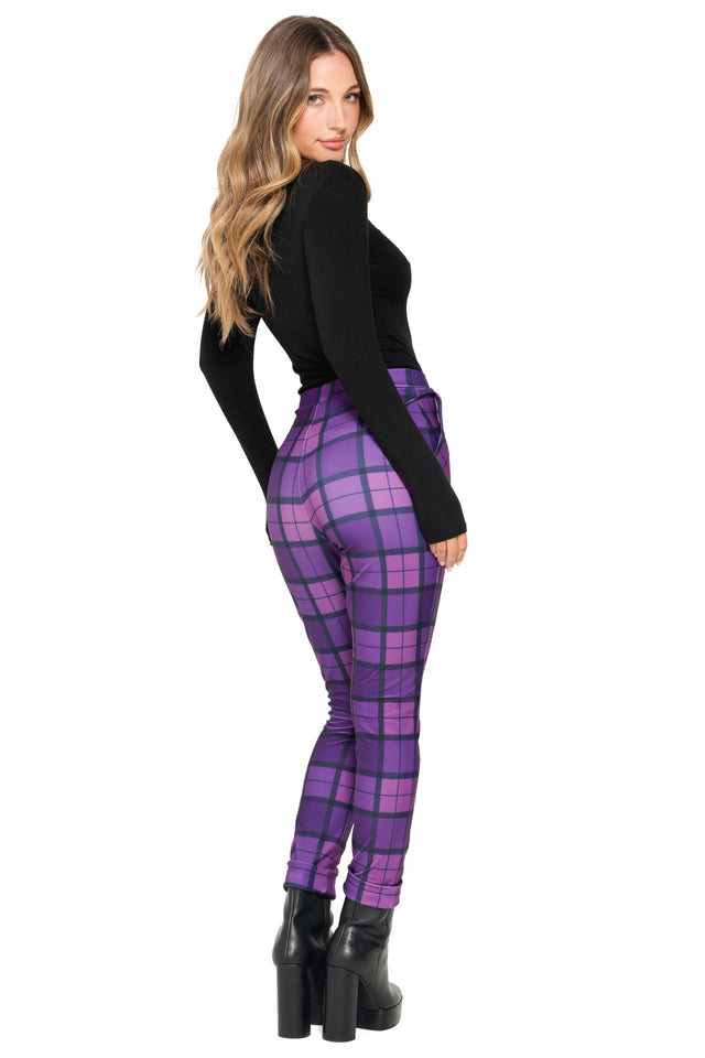 Poisonberry Tartan Cuffed Pants