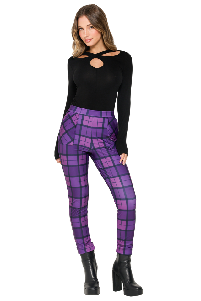 Poisonberry Tartan Cuffed Pants