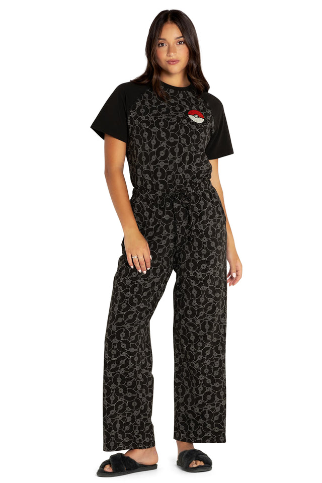 Poké Ball Mono Slouch Pants