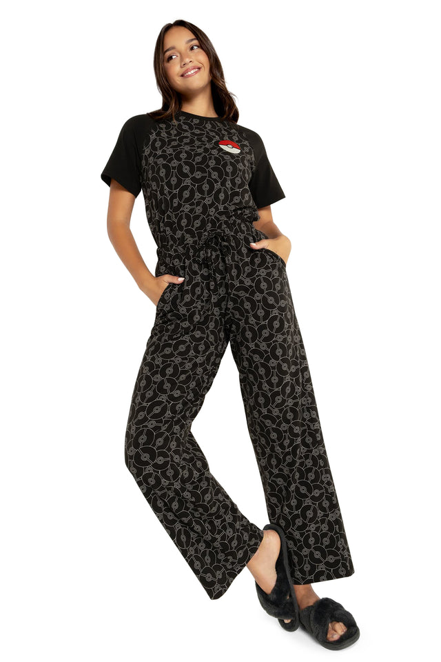 Poké Ball Mono Slouch Pants