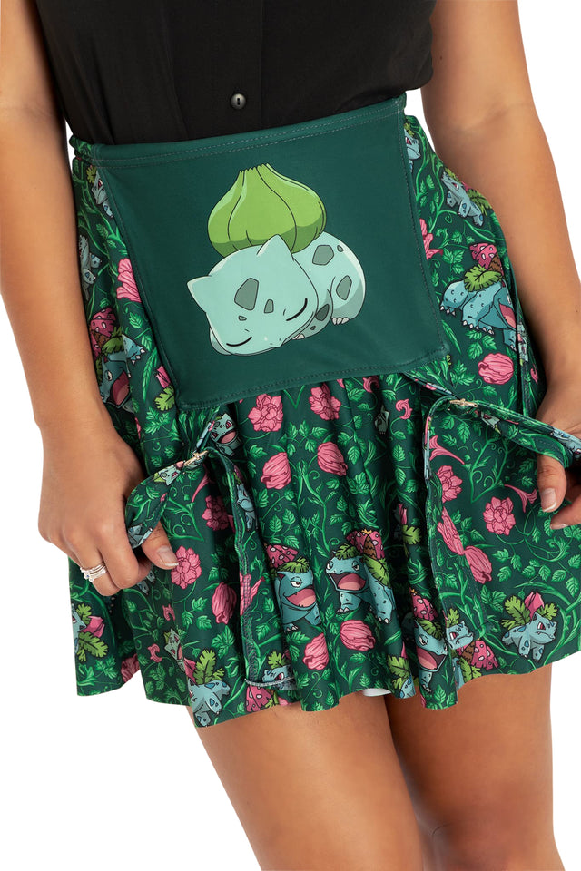 BlackMilk Clothing x Pokemon - Pokemon Bulbasaur Apron Dress - Pokémon Merchandise - Collaboration apparel - Licenced.