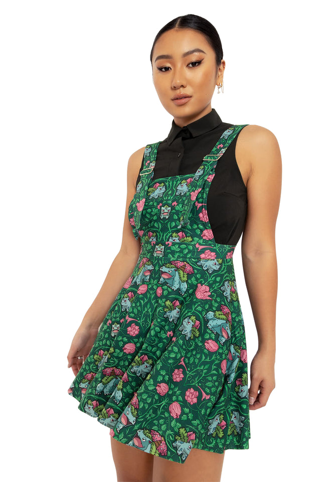 BlackMilk Clothing x Pokemon - Pokemon Bulbasaur Apron Dress - Pokémon Merchandise - Collaboration apparel - Licenced.