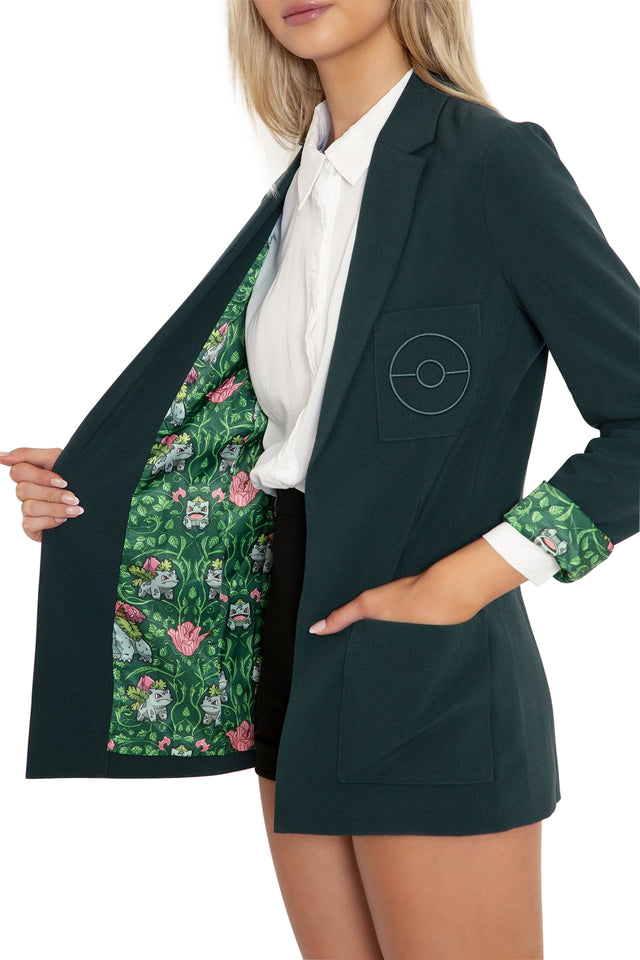 BlackMilk Clothing x Pokemon - Pokemon Bulbasaur Blazer - Pokémon Merchandise - Collaboration apparel - Licenced.