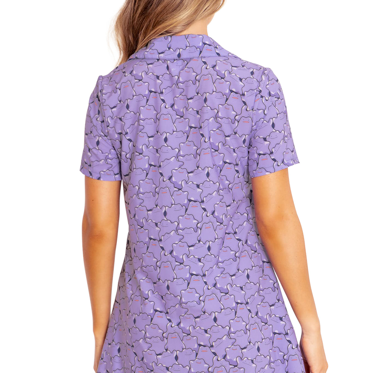 Ditto Pile Short Sleeve Button Up Dress - Limited – BlackMilk Clothing