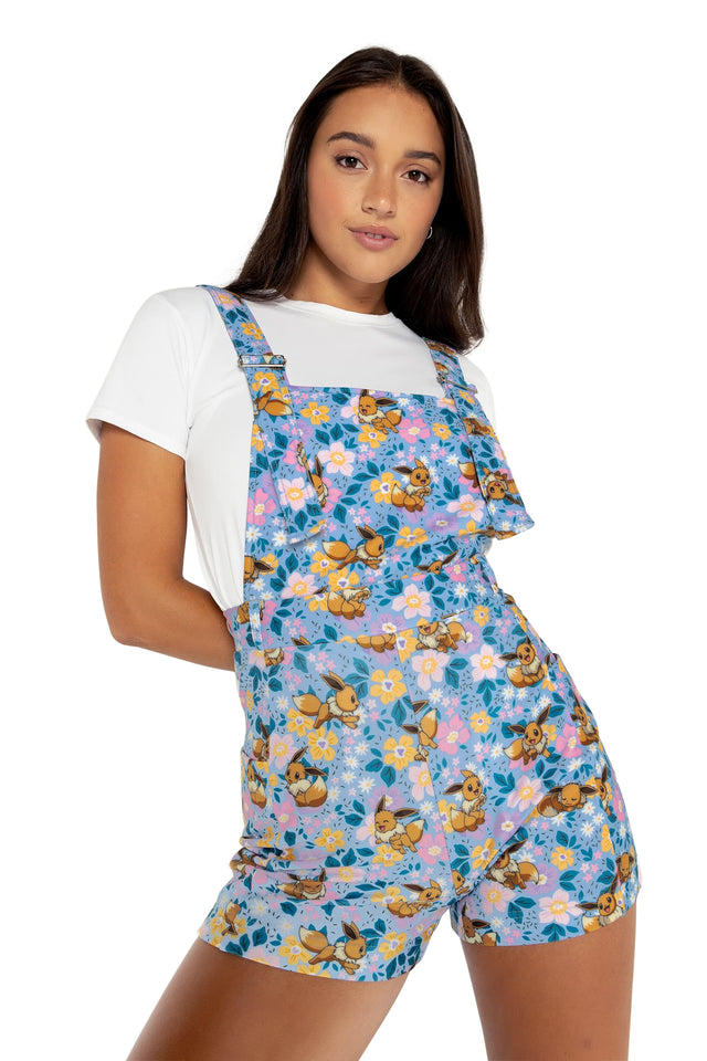 Pokemon Eevee Garden Play Overalls Wide