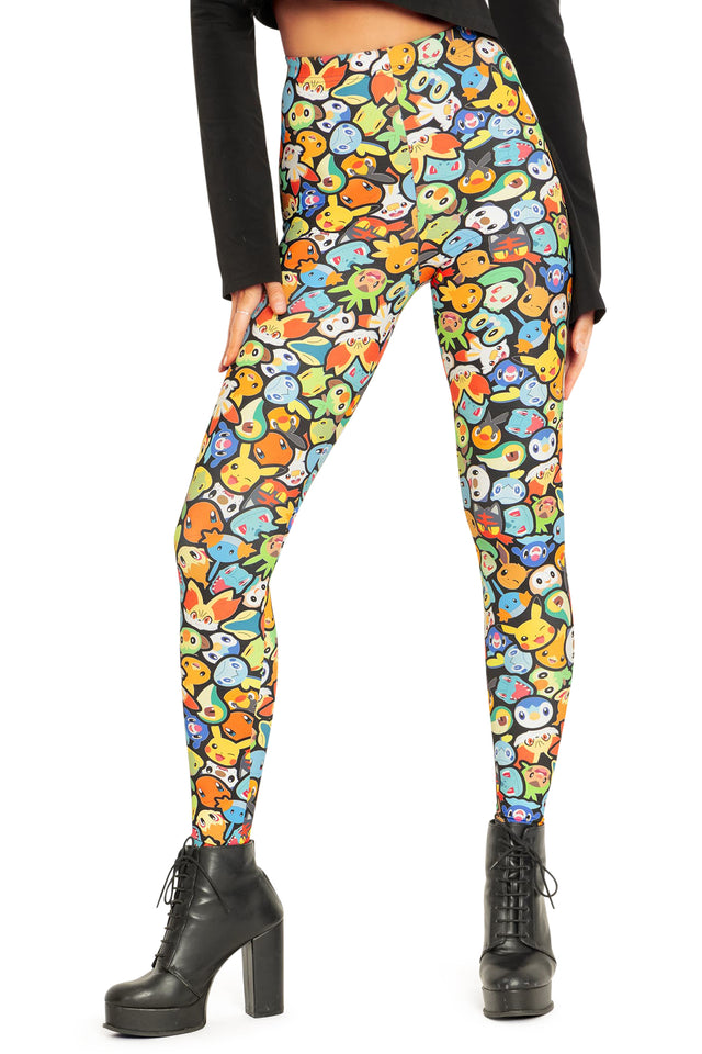 Pokémon Faces High Waisted Matte Finish Leggings