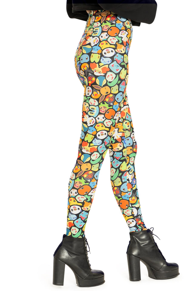 Pokémon Faces High Waisted Matte Finish Leggings
