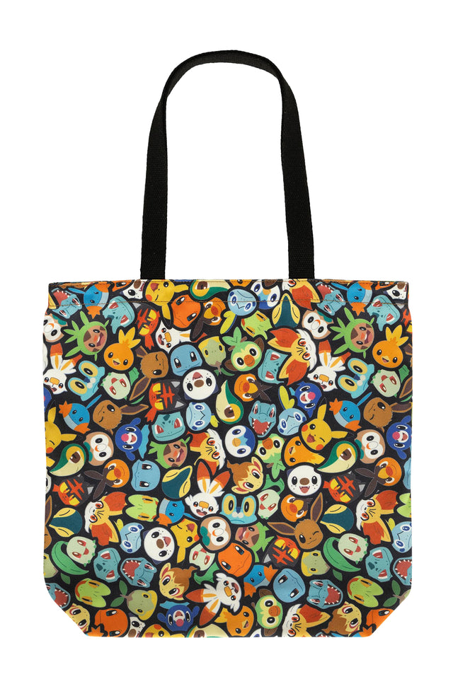 BlackMilk Clothing x Pokemon - Pokemon Faces Tote Bag - Pokémon Merchandise - Collaboration apparel - Licenced.