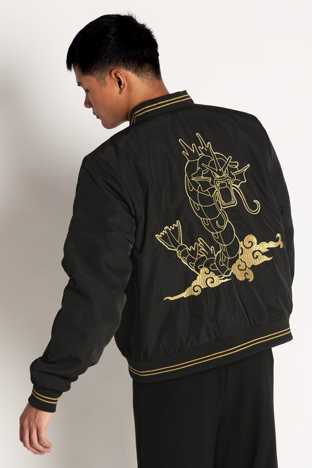 Gyarados Gold Bomber Jacket