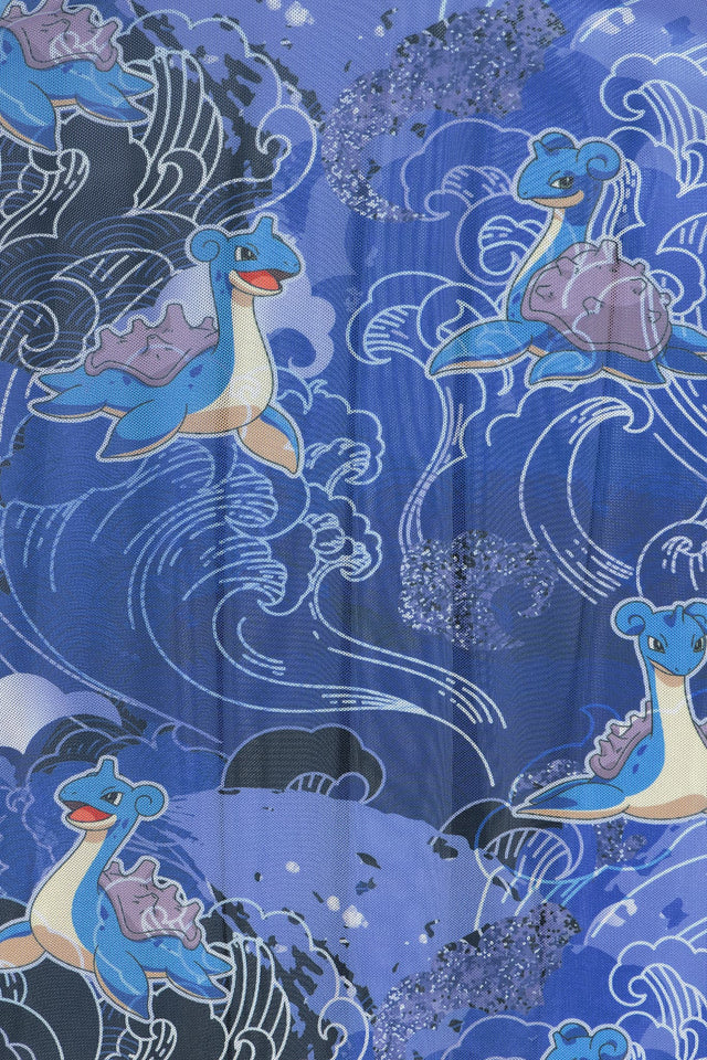 Pokemon Lapras Waves Handkerchief Dress Swatch 