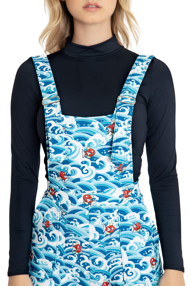 Pokemon Magikarp Short Overalls Print 