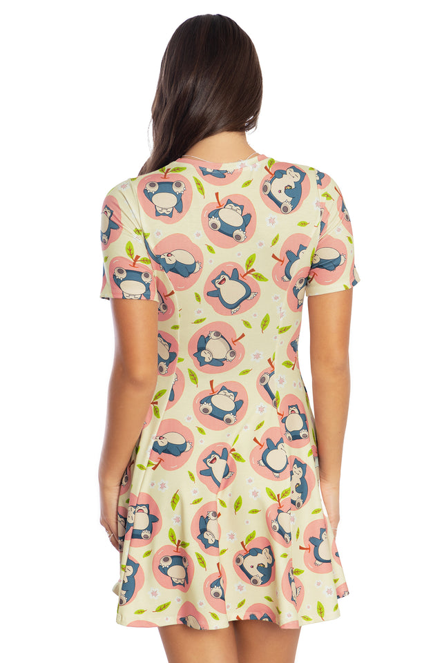 Snorlax Apples Evil Tee Dress