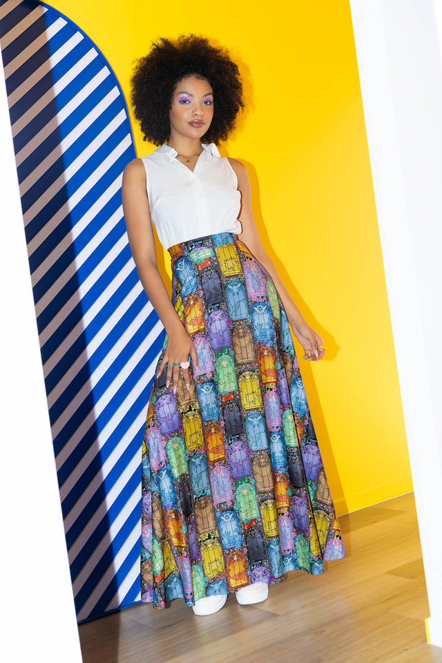 Stained Glass Eevee Maxi Skirt