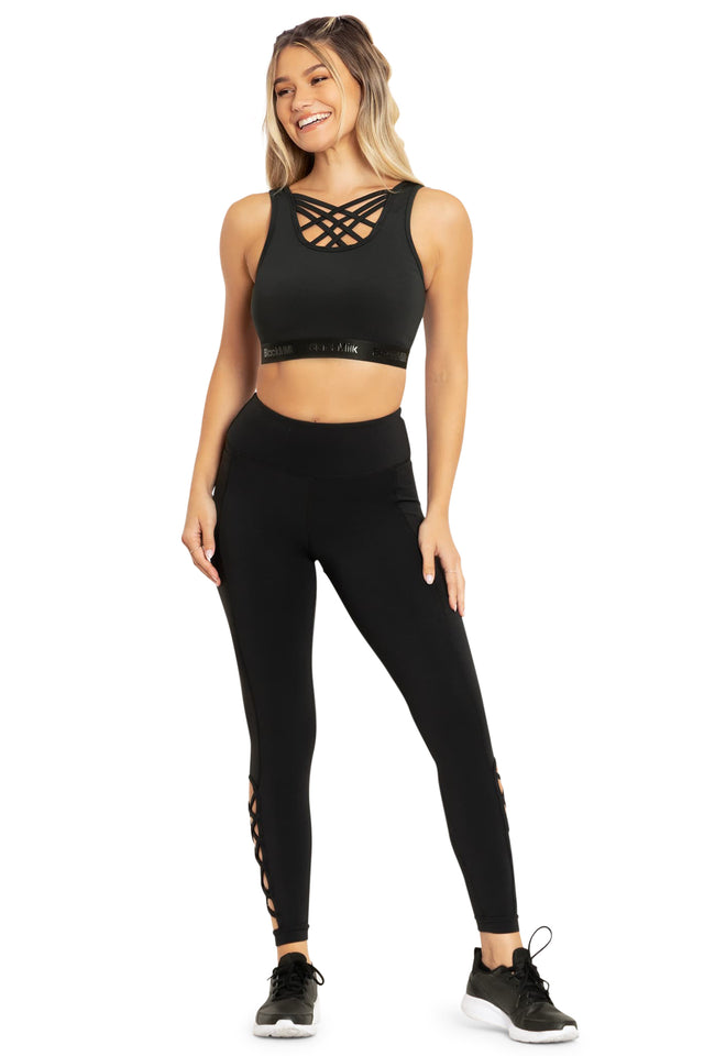 BlackMilk Clothing - Power Up Banded Criss Cross  Crop