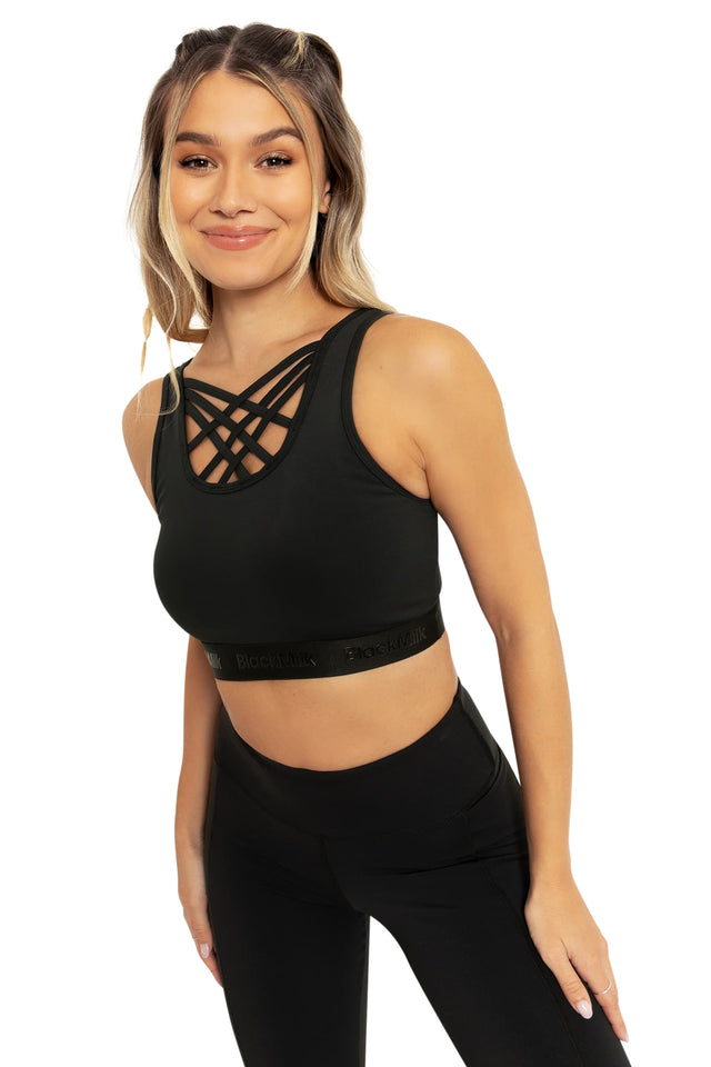 BlackMilk Clothing - Power Up Banded Criss Cross  Crop