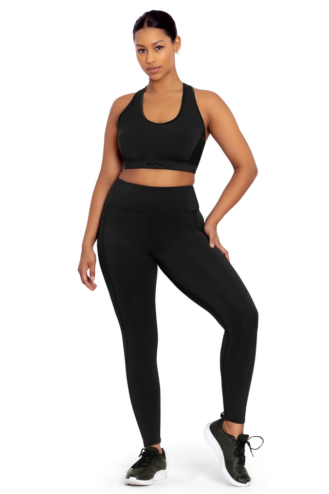 Power Up High Waisted Pocket Active Leggings front 