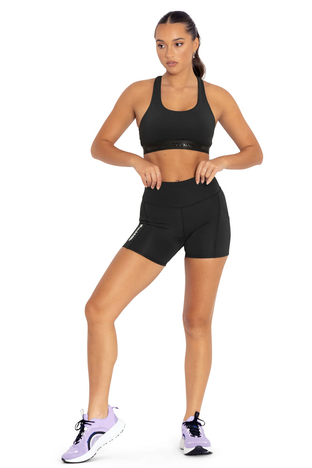 Power Up High Waisted Pocket Active Shorts front