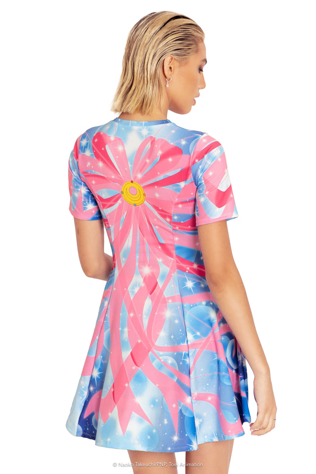 Pretty Guardian Sailor Moon Ribbon Transformation Tee Dress Back