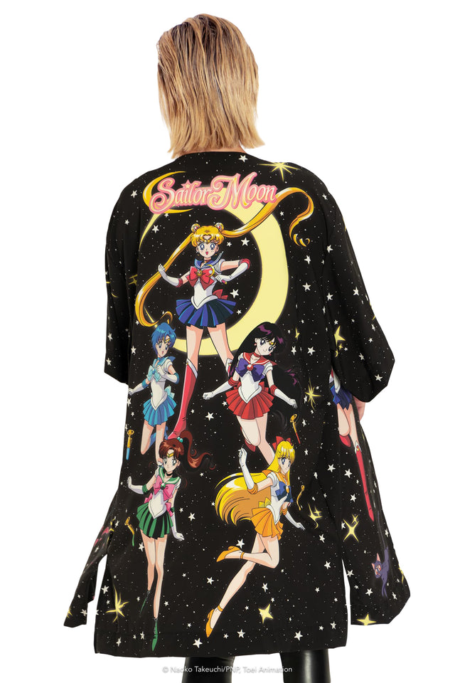 Pretty Guardian Sailor Moon Sailor Guardians And Tuxedo Mask Robe Back