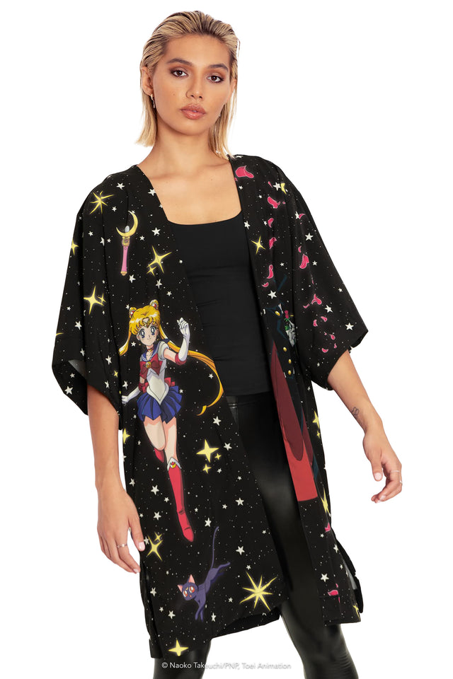 Pretty Guardian Sailor Moon Sailor Guardians And Tuxedo Mask Robe Closeup