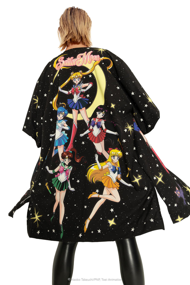 Pretty Guardian Sailor Moon Sailor Guardians And Tuxedo Mask Robe Print