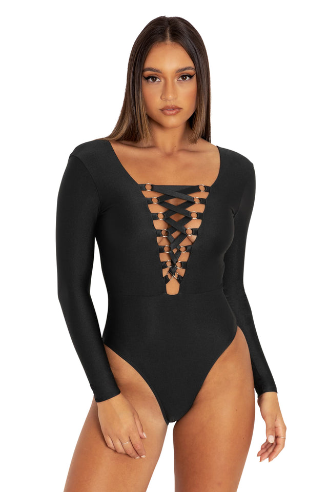Prima Ballerina Black Bodysuit