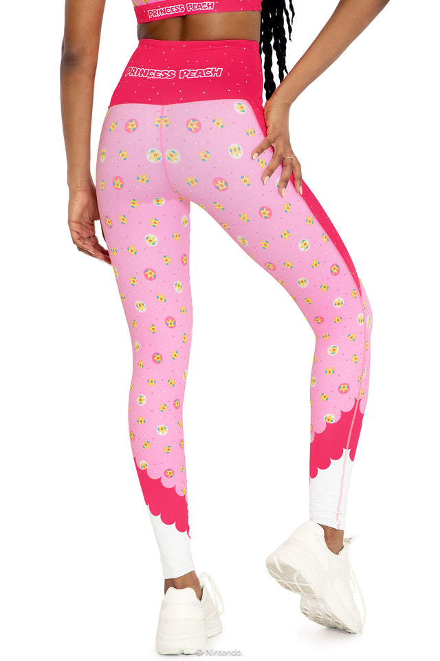 Princess Peach High Waisted Ninja Pants Back