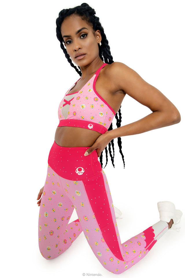 Princess Peach High Waisted Ninja Pants Wide