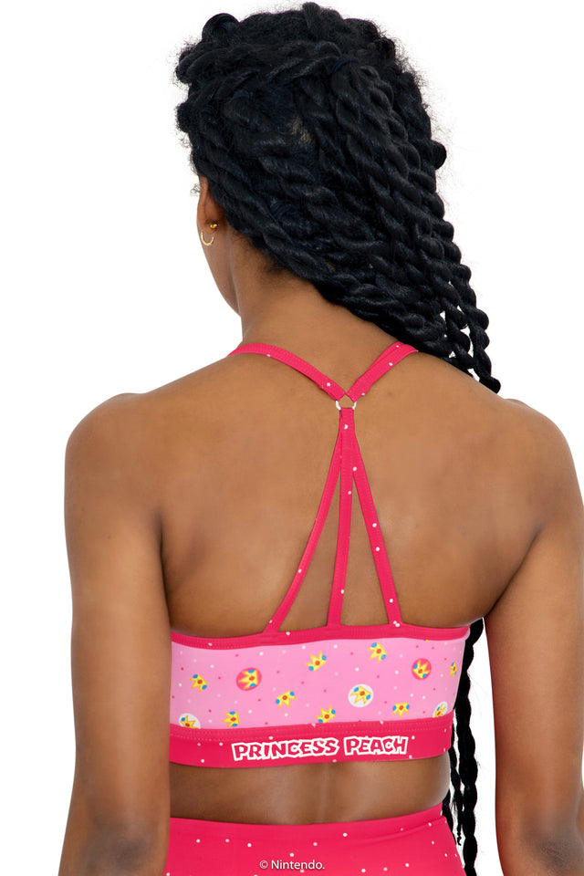 Princess Peach Sheer V Crop Back