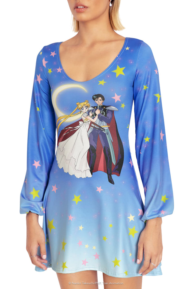 Princess Serenity And Prince Endymion Bell Dress Closeup