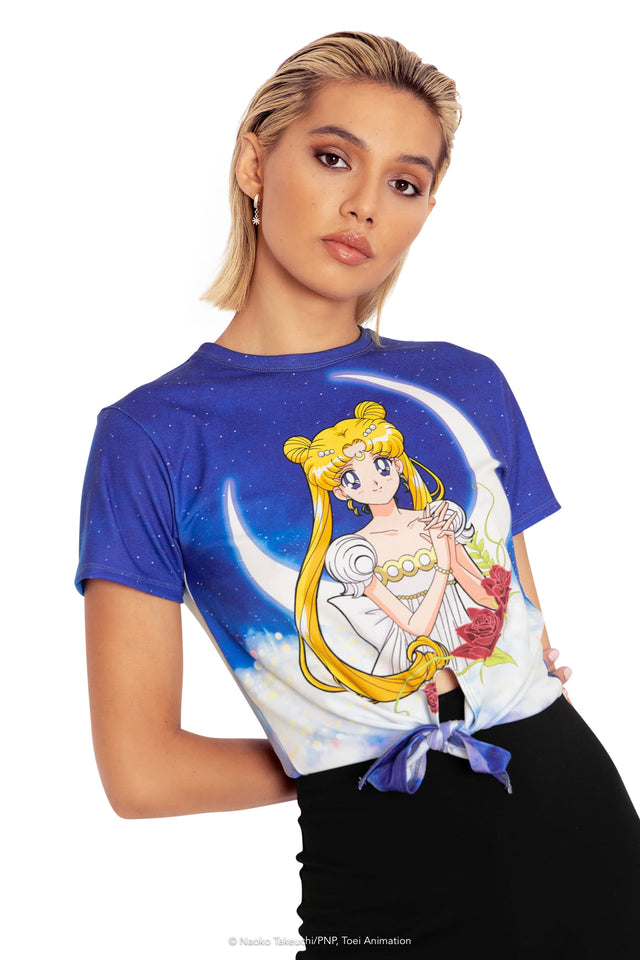 Princess Serenity Tie Front Tee Side