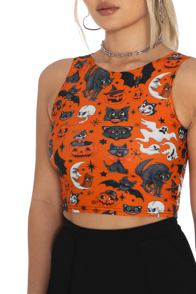 Trick Or Treat Pumpkin Wifey Top