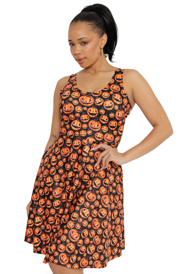 Pumpkins Scoop Longline Dress